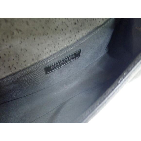 Chanel Grey Spotted Boy Bag Old Medium Iridescent Classic Quilted CC Crossbody - Picture 12 of 16